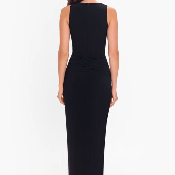 NWT Betsy & Adam Bobbi black gown - Picture 2 of 7